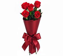Букет 5 Красных роз Эдлесс Лав в Дмитриевской