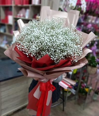 Букет цветов из: Гипсофила в Дмитриевской
