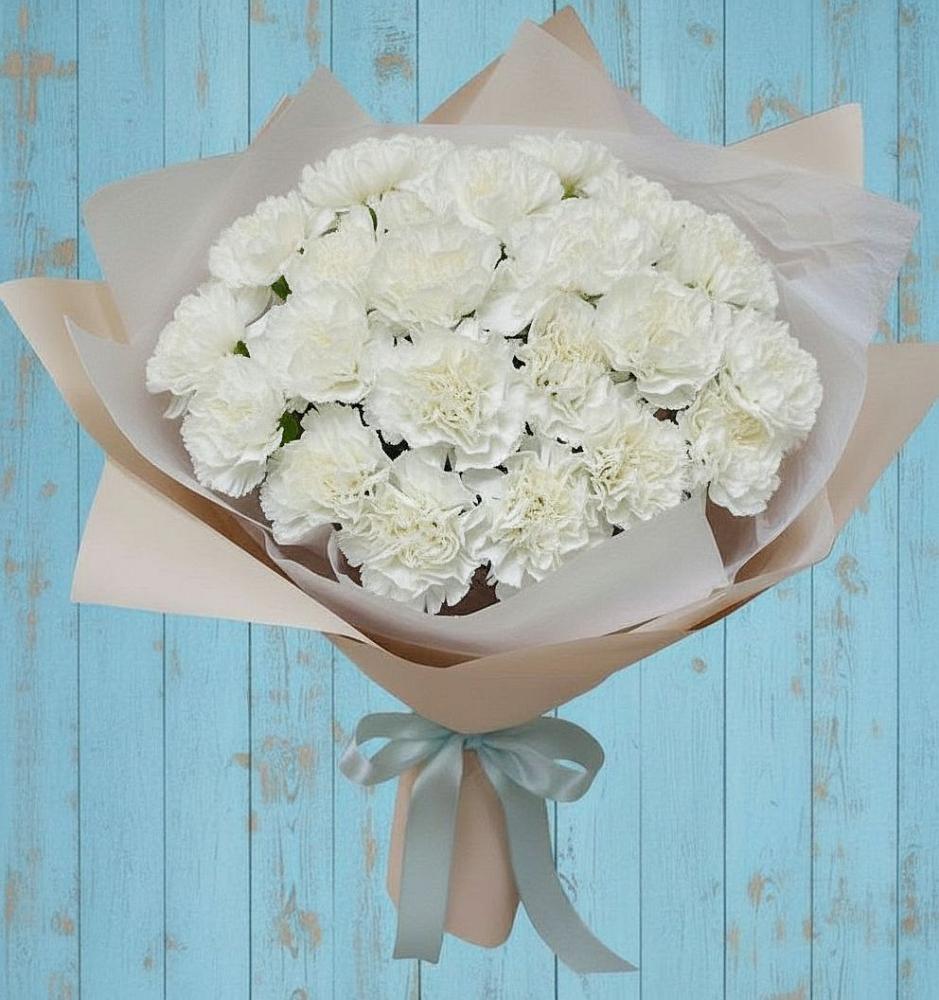 Букет цветов из: Гвоздики в Дмитриевской