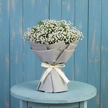 Букет цветов из:  Гипсофила в Дмитриевской