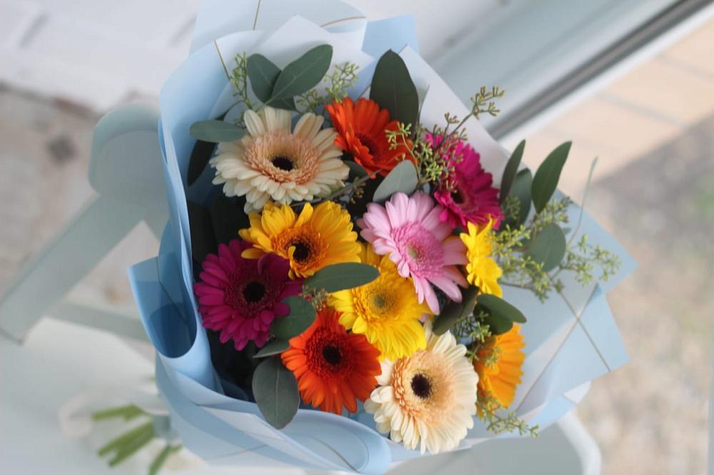 Букет цветов из: Герберы в Дмитриевской