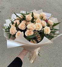 Букет Кремовые розы Латте в Дмитриевской