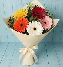 Букет цветов из:  Герберы в Дмитриевской