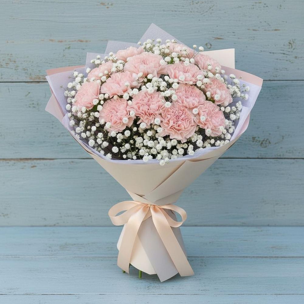 Букет цветов из: Гвоздики в Дмитриевской