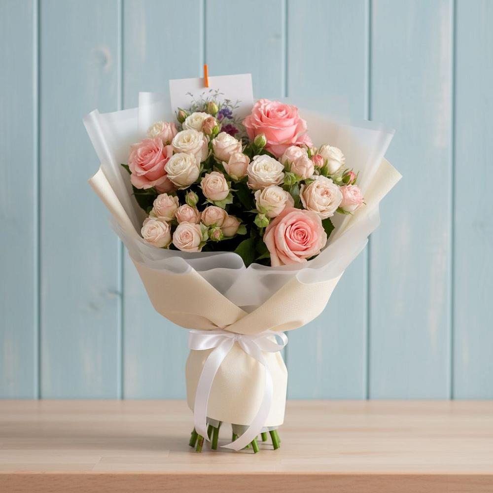 Букет цветов из: Розы в Дмитриевской