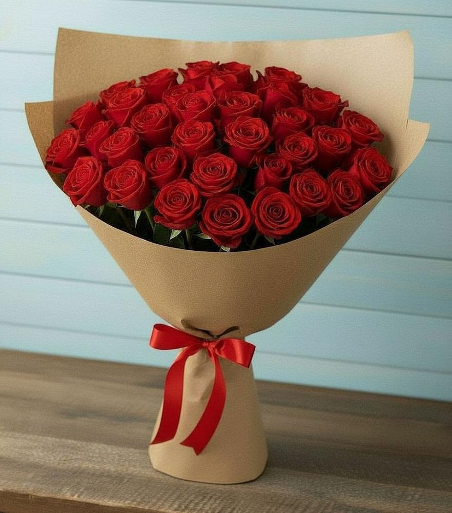 Букет Красные розы Милано в Дмитриевской