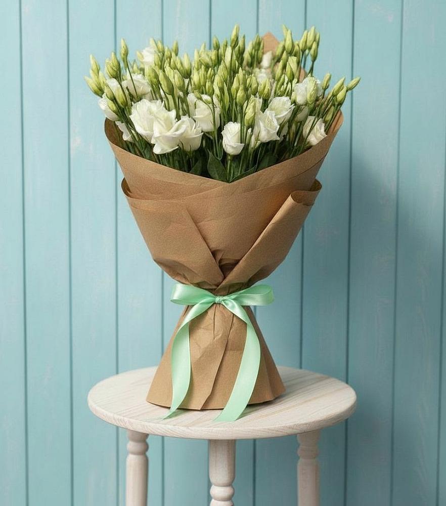 Букет цветов из: Лизиантусы в Дмитриевской