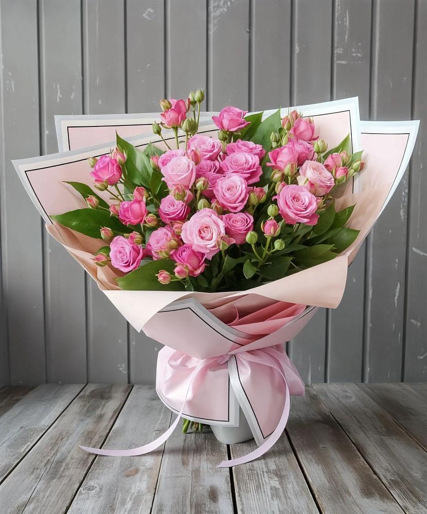 Букет Розовый кустик в Дмитриевской