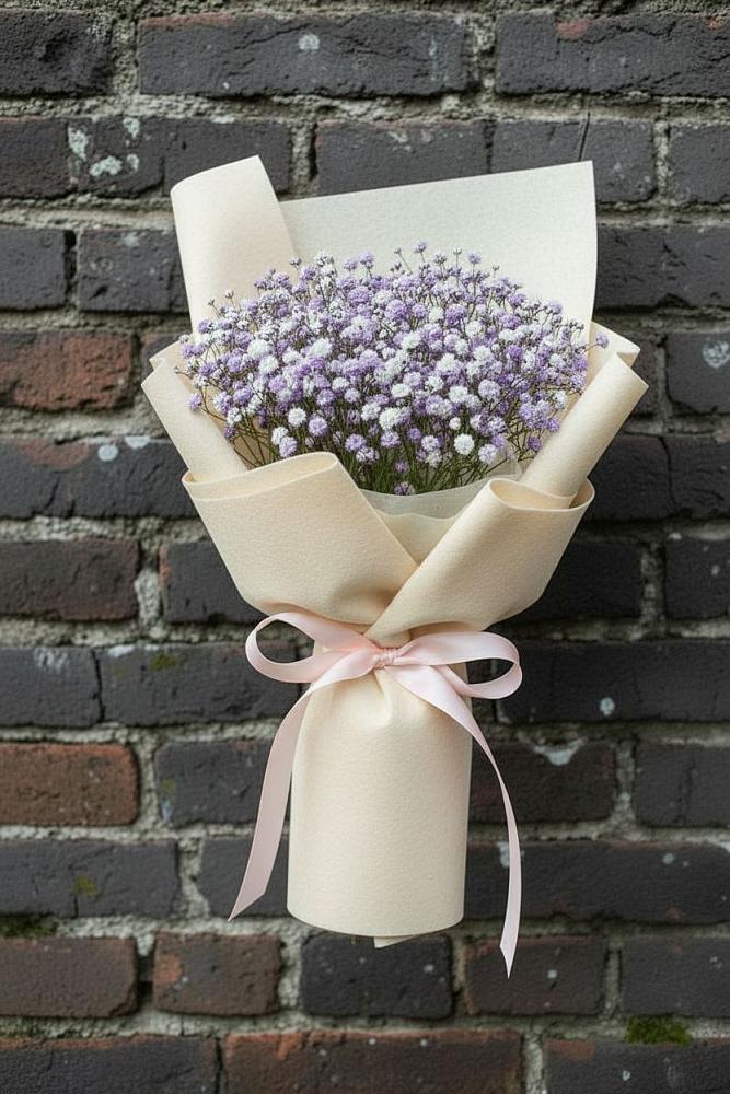 Букет цветов из: Гипсофила в Дмитриевской