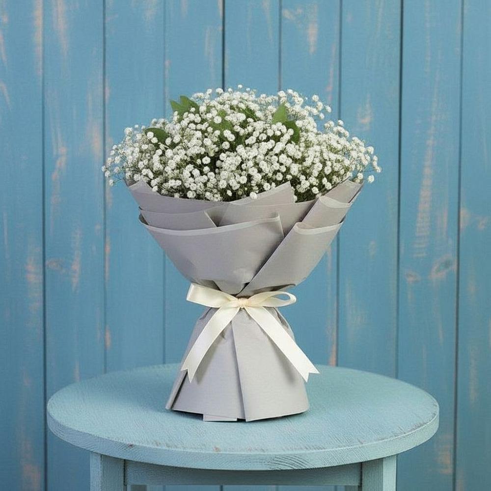 Букет цветов из: Гипсофила в Дмитриевской