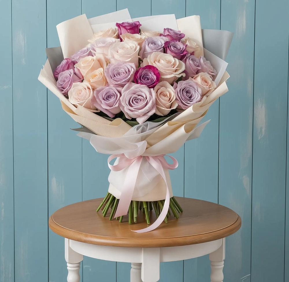 Букет цветов из: Розы в Дмитриевской