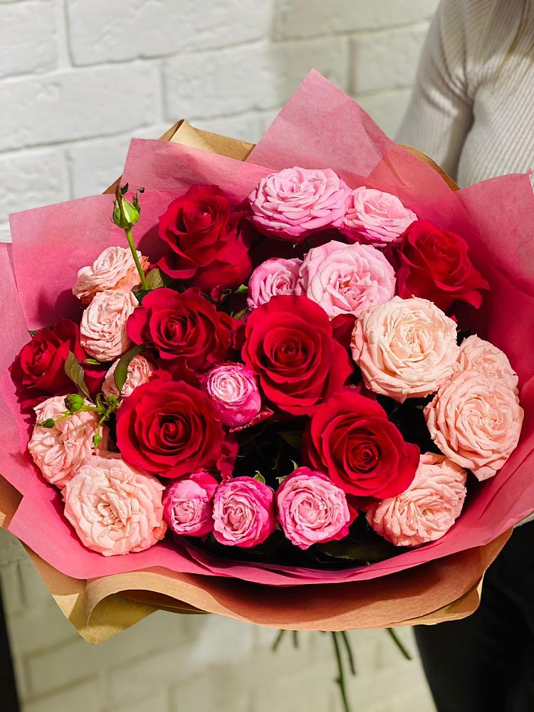 Букет цветов из: Розы в Дмитриевской