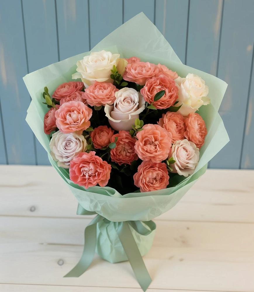 Букет цветов из: Розы в Дмитриевской