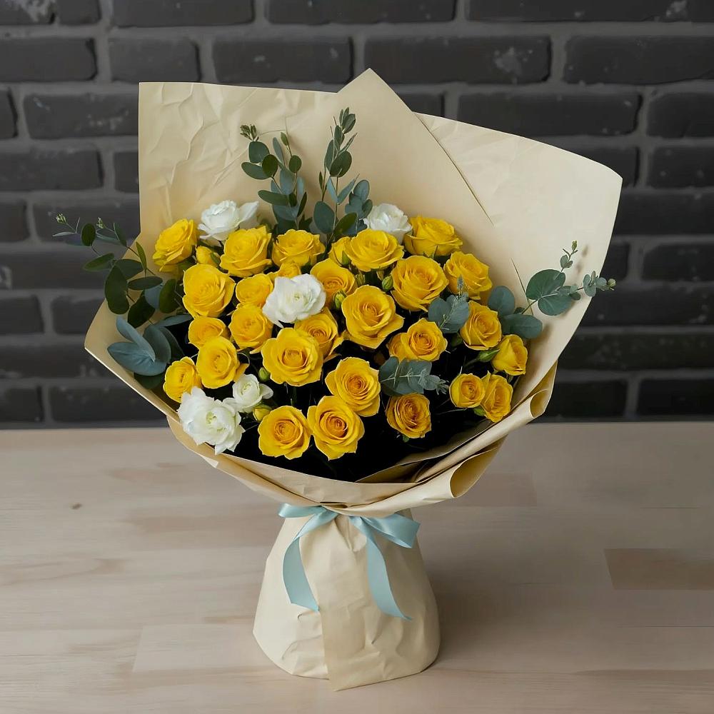 Букет цветов из: Розы в Дмитриевской