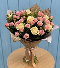 Букет цветов из:  Розы в Дмитриевской