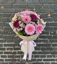 Букет цветов из:  Герберы и Хризантемы в Дмитриевской