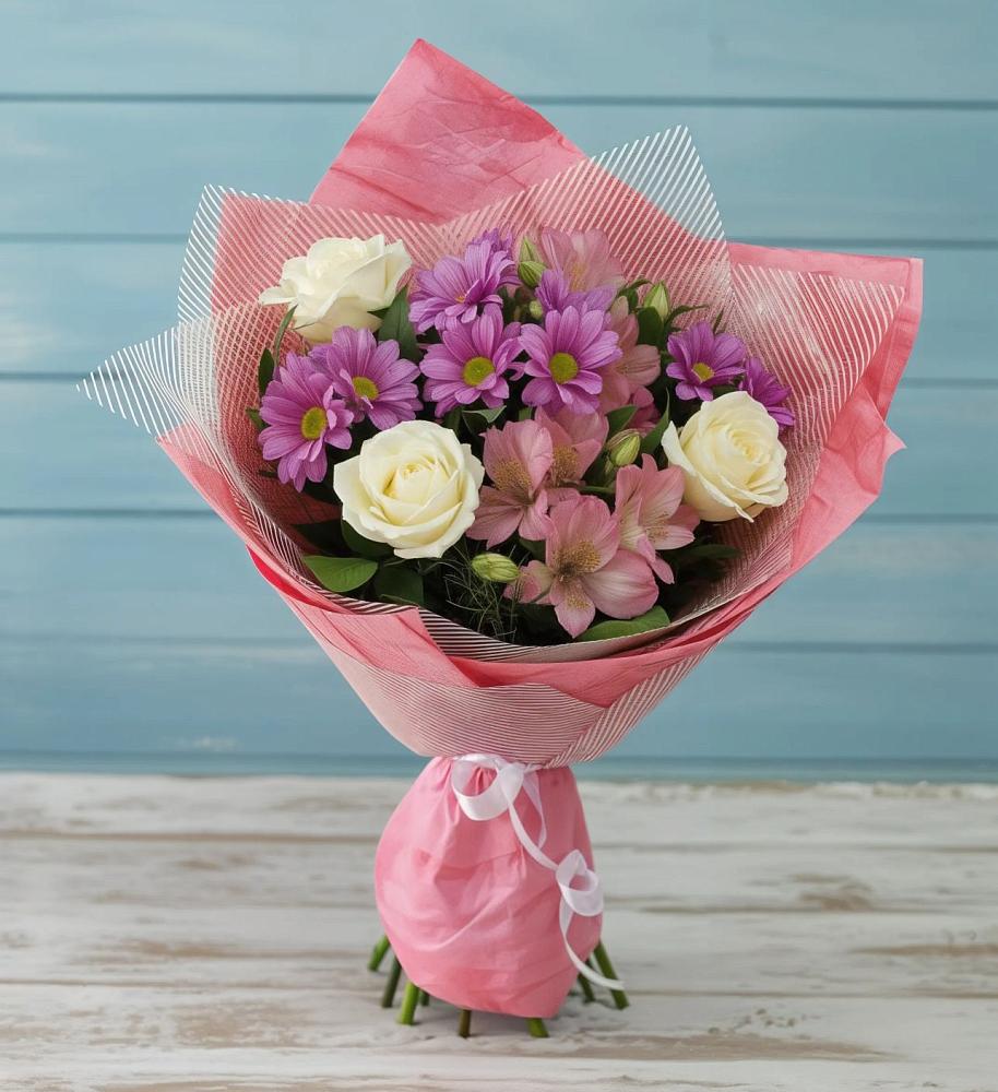 Букет цветов из: Герберы в Дмитриевской