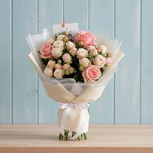 Букет цветов из:  Розы в Дмитриевской