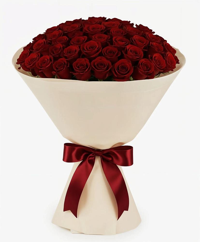 Букет 101 Бордовая роза Блэк Бакарра в Дмитриевской